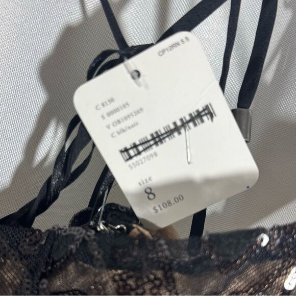 Free People Black Lace Mini Dress - Picture 6 of 7